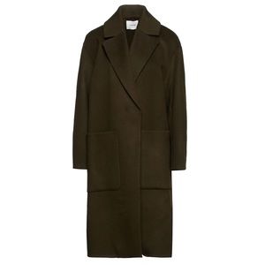 Vince Army Green Oversized Wool Blend Coat XS
